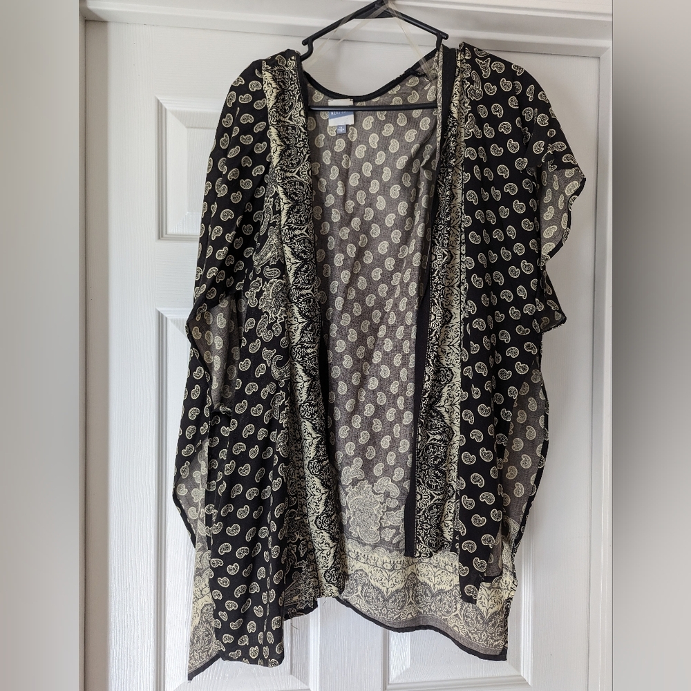 Black and Tan  kimono